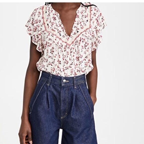 NWT BA&SH  Sist Floral Top - Picture 1 of 10